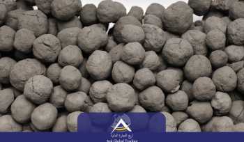 Close-up view of high-quality DRI for steel manufacturing.
