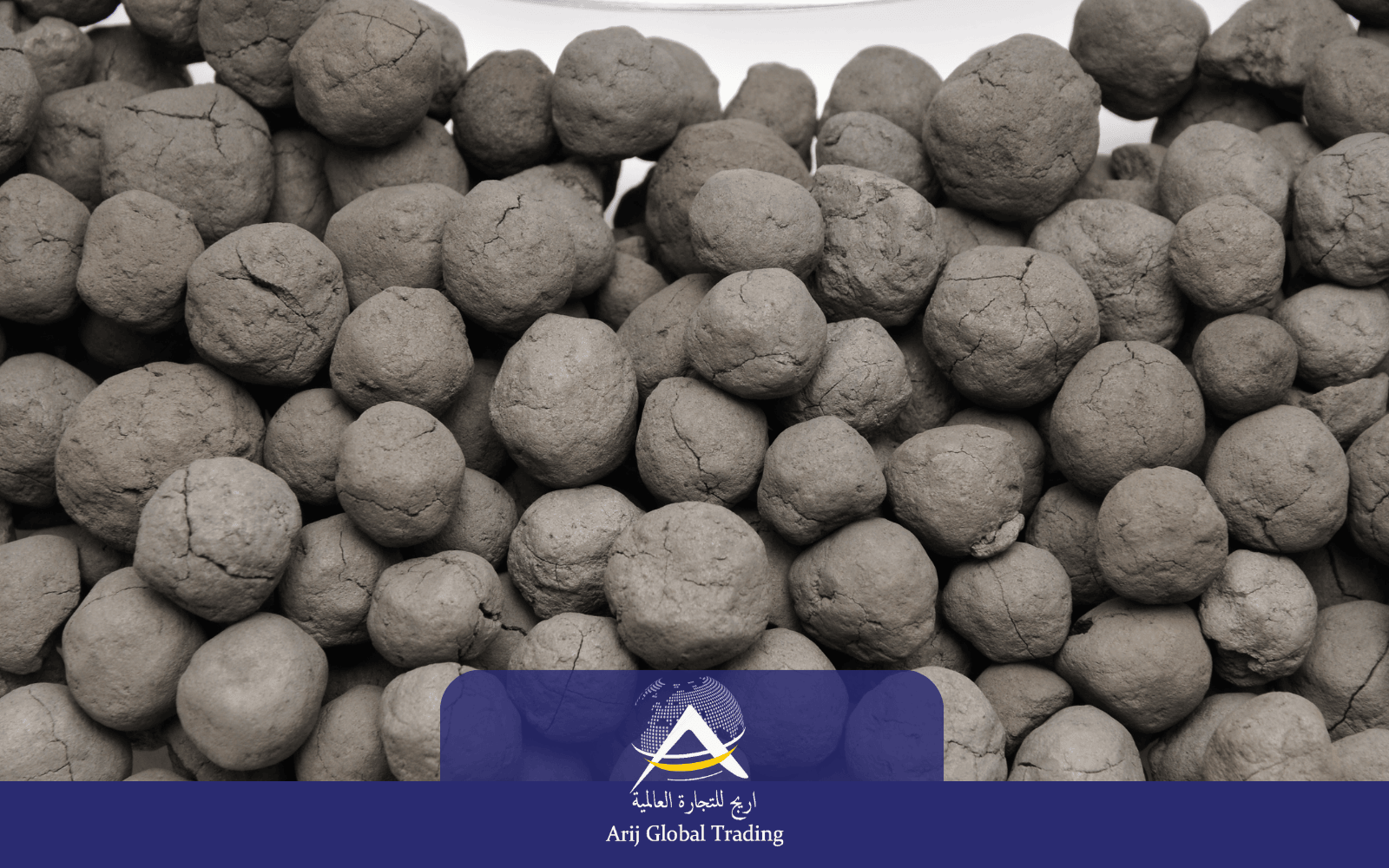 Close-up view of high-quality DRI for steel manufacturing.