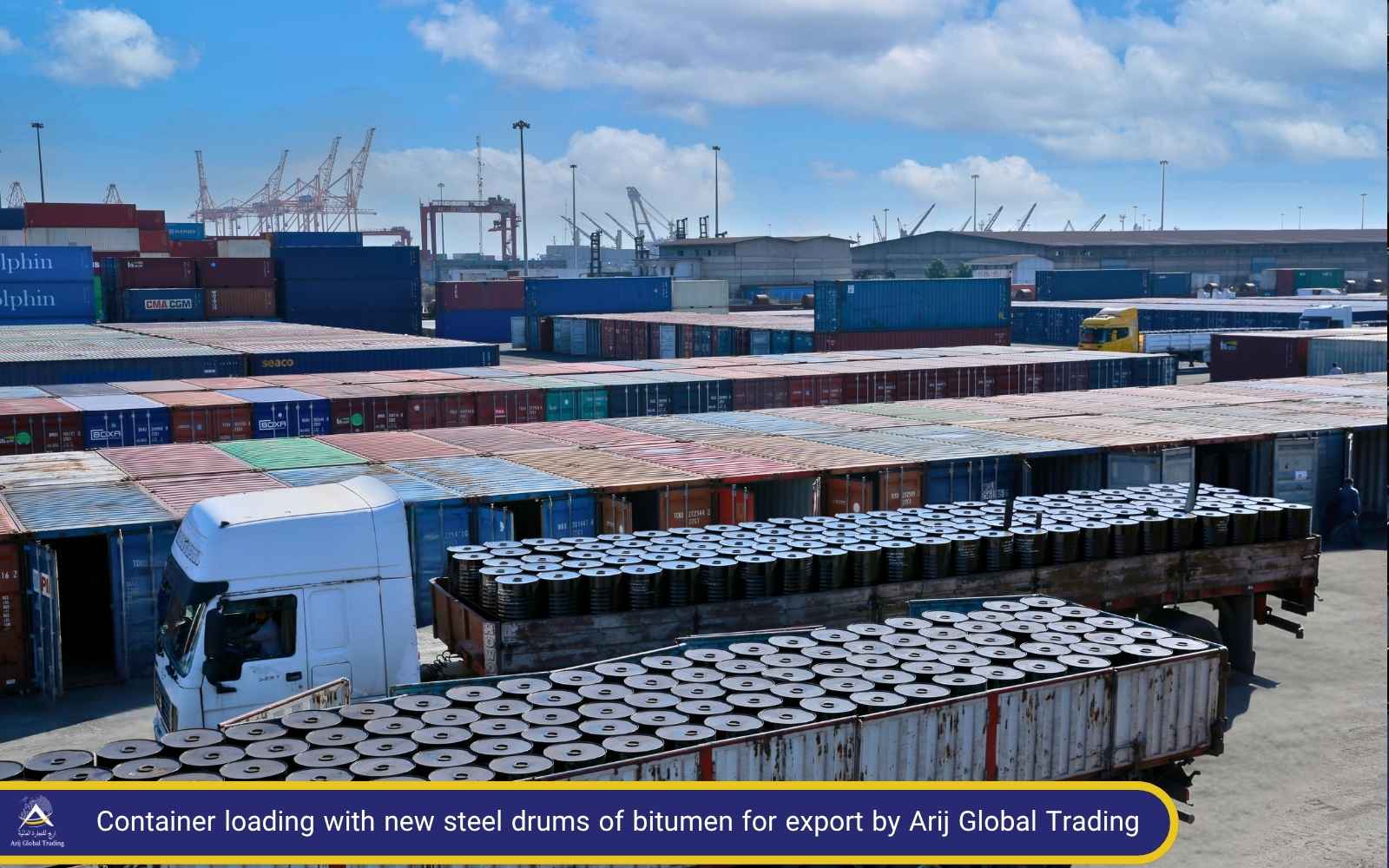 Bitumen Export in Steel Drums