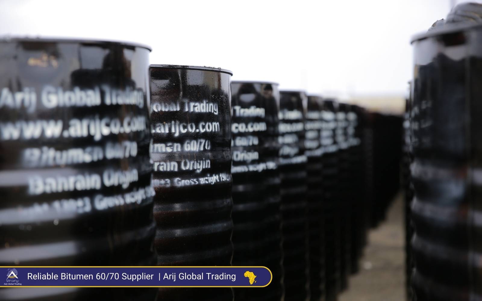 new steel drums with Bitumen 60/70 - for export to East Africa